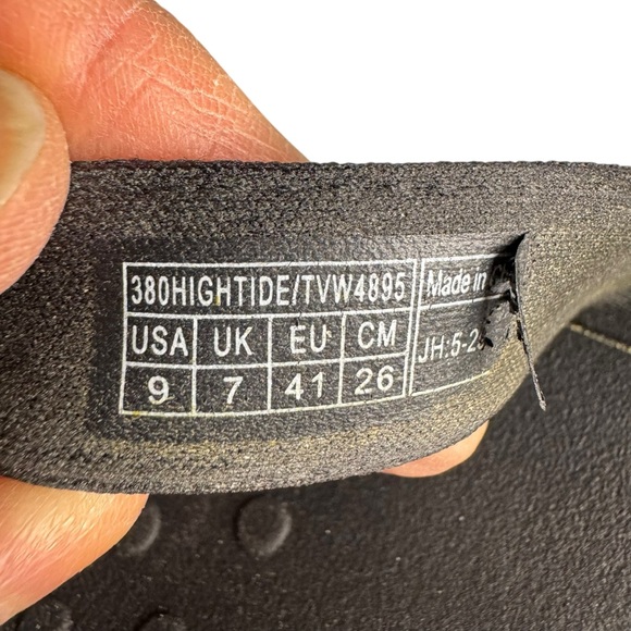 Vionic High Tide Flip Flops Sandals Thongs Black Patent Size 9 - Picture 7 of 7